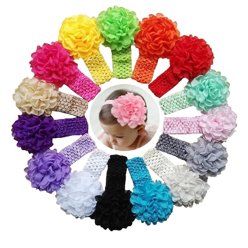 Colorful Floral Headbands for Kids